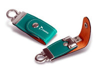 Business Promotional Leather USB Flash Drive USB 2.0 1GB - 64GB Capacity