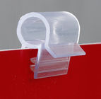 Sign Holder Clips with Wire Diameter In Shelf, Transparent PVC Clamp