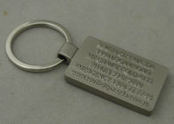3D Zinc Alloy Keychain Misty Silver Plating For Car Key Chains