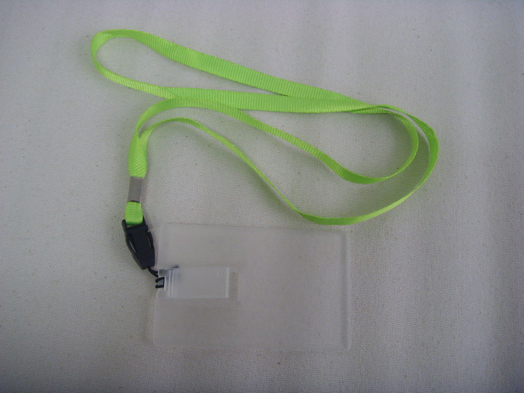 Transparent business card usb flash drive with lanyard attachment (MY-UC09)