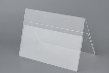 Acrylic Transparent Sign Stand Display Holder free standing for outdoor