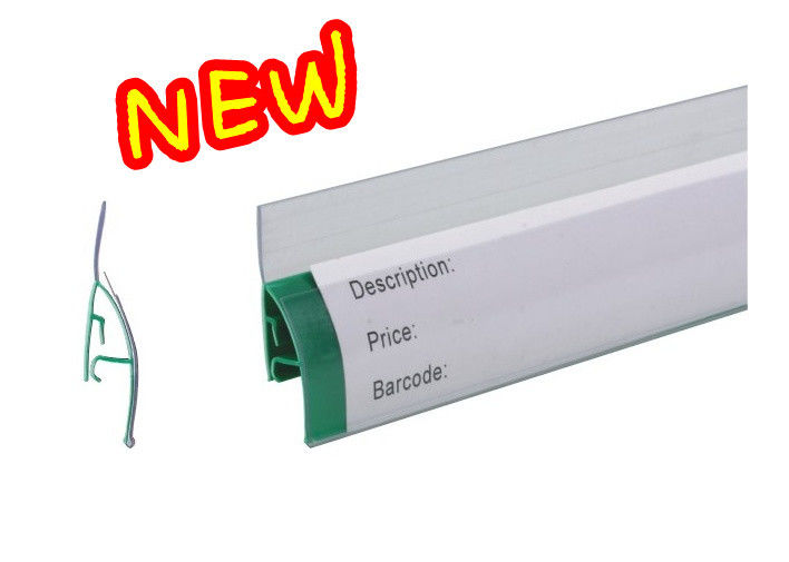 Plastic label holder Price display holder Store And Supermarket Price Displaying Two Channel PVC Label Holders 31232