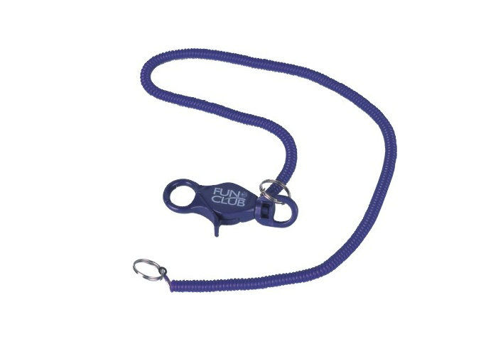 650mm spiral cord PP and PVC key ring holder, Promotional Keychains 30587