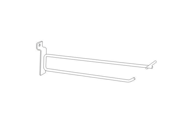 White Metal Steel wire stalwall scanning Retail Display Hooks for hanging products 31157 31158 31159