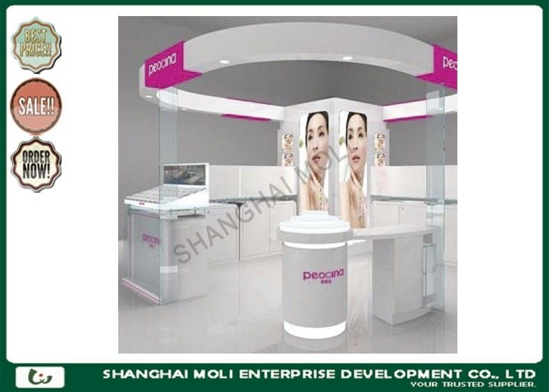 Customized Counter acrylic cosmetic display rack retail display units