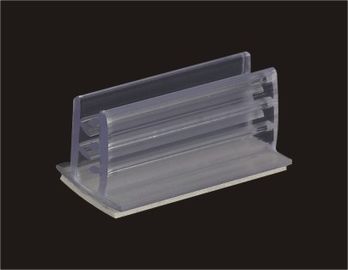 Customized Plastic Extruded Data Strip Label Retail Sign Holders  For Shelves