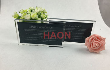 Hotel Guestroom Environmental Transparent Acrylic Conservation Sign Block