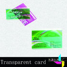 CMYK Frosting Transparent PVC VIP Card 0.8mm With Magnetic Stripe