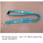 Polyester tubular neck straps for badge holder, economic mobile phone holder tube lanyards