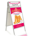 Double-Sided Aluminum Poster Stand With Riggle