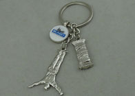 Silver Plating Promotional BUNGY Key Chain Zinc Alloy Die Casting 1 3/4 inch