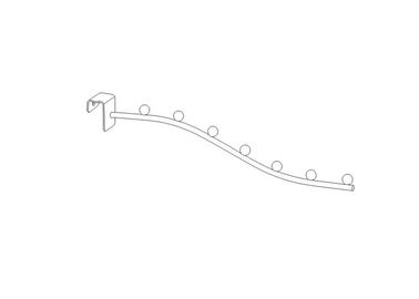 shop, supermarket, store necklace, coat hanging 7 ball stalwall Retail Display Hooks 31167