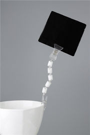 Transparent PS Pop Display Clip Holder , Recycle Advertising Sign Holder Clip