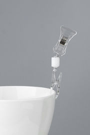 Customized Cake POP Display Clip / Transparent Sign Clip For Retail