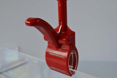 ABS POP Price Tag Holder Clip , Shelf Supermarket Clip For Advertising