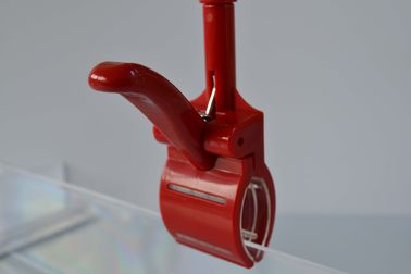ABS POP Price Tag Holder Clip , Shelf Supermarket Clip For Advertising
