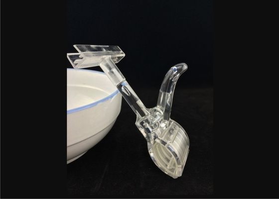 Flexible Plastic Price Tag Holder Clip , ABS Transparent Pop Sign Holder