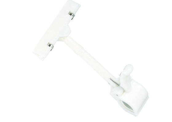 Polycarbonate clip spring steel Supermarket Pop, photo Retail Sign Holders with Clamps 31271