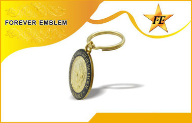 Custom Metal Promotional Keychains / Metal Key Ring For Business Gift
