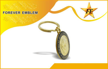 Custom Metal Promotional Keychains / Metal Key Ring For Business Gift