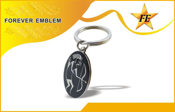 Enameled Color Custom Promotional Keychains For Organization Gift