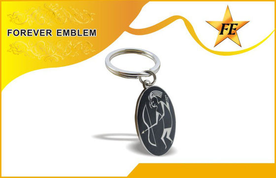 Enameled Color Custom Promotional Keychains For Organization Gift