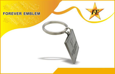 Enamel Iron/ Zinc Alloy Square Promotional Keychains For Anniversary Gifts