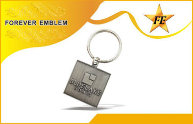 Enamel Iron/ Zinc Alloy Square Promotional Keychains For Anniversary Gifts