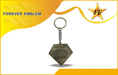 Low Cadmium Zinc Alloy Promotional Keychains / Keyring With Custom Design