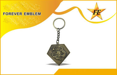 Low Cadmium Zinc Alloy Promotional Keychains / Keyring With Custom Design