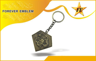 Low Cadmium Zinc Alloy Promotional Keychains / Keyring With Custom Design