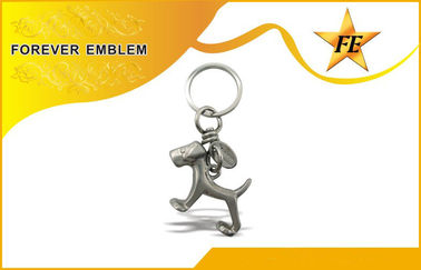 Stainless Iron , Aluminum 3D metal Promotional Keychains With Antique Plating Finish
