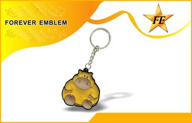 Cute PVC 2D / 3D OEM Personalized Promotional Keychains For Companies