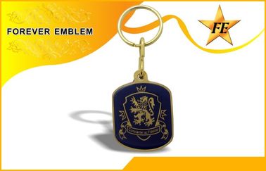 Printed Logo Metal Promotional Keychains With Epoxy For Business Gift