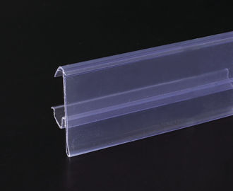 Supermarket Store PVC Shelf Data Strips 32mm / 39mm , Transprent