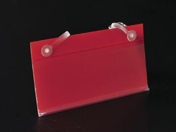 Retail Supermarket Shelf Data Strips PVC With Magnet Sticked Accessory