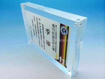 Plexiglass Clear 11 x 17 Acrylic Sign Holders Wall Mount For Advertising Display