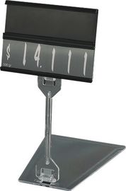 Recyclable Transparent Retail Sign Holders , Clear Plastic Sign holder