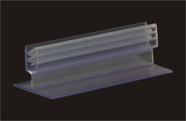Supermarket Display Retail Sign Holders PVC Extruded Holder Clear