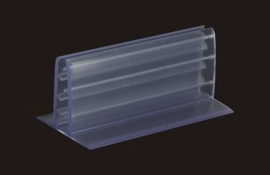 Customized Retail Sign Holders Transparent PVC for shelves display