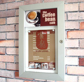 Wall Moubted Menu Holder Poster Display Stands For Coffee Shop