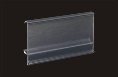 Durable Plastic Label Holder , Supermarket Display Data Tracks Label Height 40mm