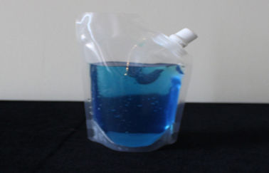 Side Gusset Spout Bag , Plastic Standing Spout Pouches with Handle