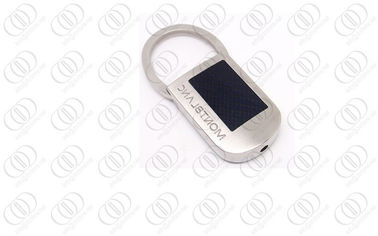 Black Carbon Fiber Stainless Steel Keychain in Brush Finish , Retractable Key Holder