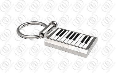 316L Stainless Steel Keychain Key Holder With Piano Keyboard Design