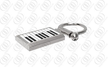 316L Stainless Steel Keychain Key Holder With Piano Keyboard Design