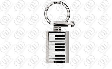 316L Stainless Steel Keychain Key Holder With Piano Keyboard Design