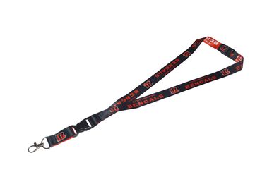 NFL Lanyards Heat Transfer Printing , Cincinnati Bengals Lanyard Promotional Gift Items