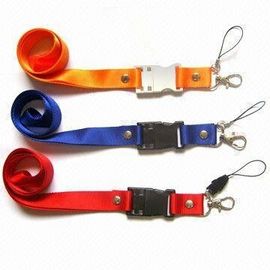 Lanyard Plastic / Polyester USB Flash   Memory with Customized Logo Printing