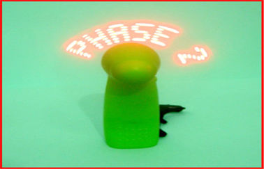 Charming 110MM LED Flashing Fan For Business Gifts / LED Light With Fan